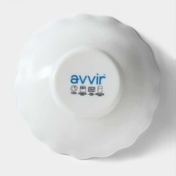 Набор салатников «Дива», 15,5×5 см, 6 шт, стеклокерамика, цвет белый Набор салатников «Дива», 15,5×5 см, 6 шт, стеклокерамика, цвет белый