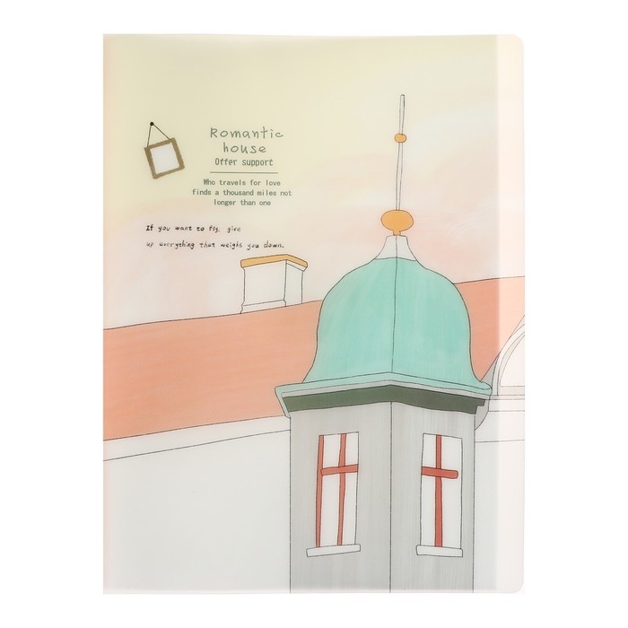 Папка формат А4, с 30 прозрачными файлами Папка формат А4, с 30 прозрачными файлами "Достопримечательность", МИКС