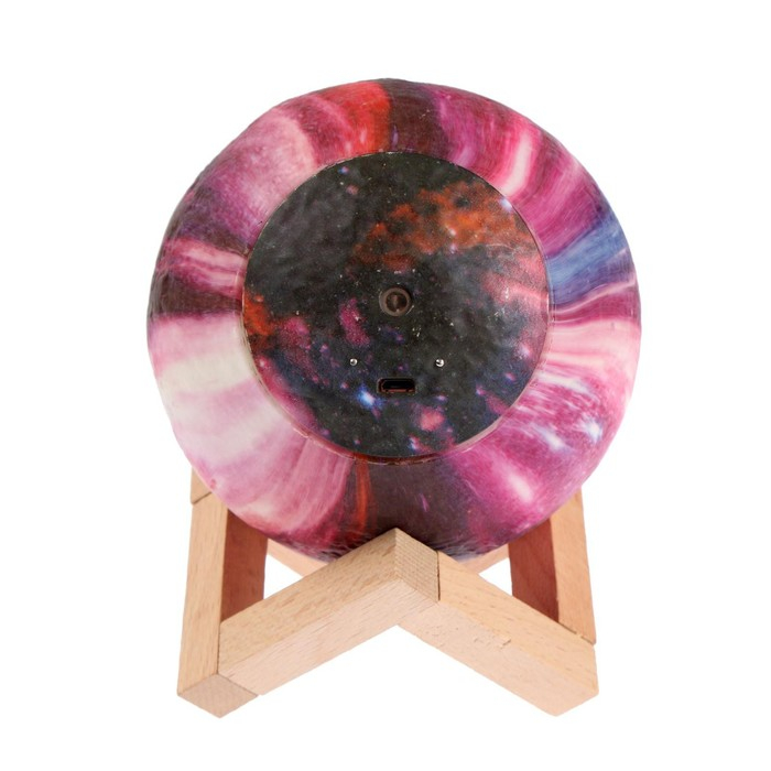 Увлажнитель-ночник Luazon HM-5, ультразвуковой  Увлажнитель-ночник Luazon HM-5, ультразвуковой "Планета", 2 Вт, 0.8 л, от USB