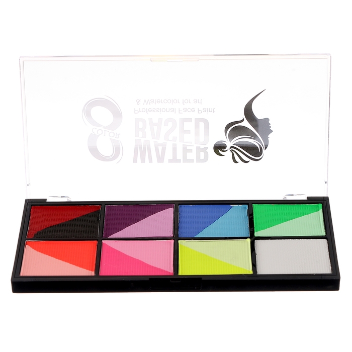 Аквагрим профессиональный для лица и тела, 15 неновых цветов