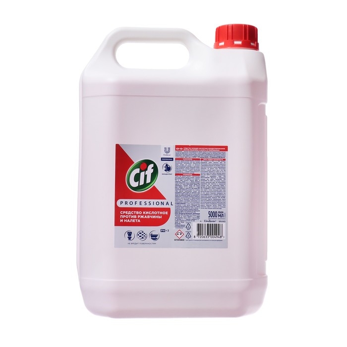 Чистящее средство CIF PROFESSIONAL против ржавчины и налета, 5 л Чистящее средство CIF PROFESSIONAL против ржавчины и налета, 5 л