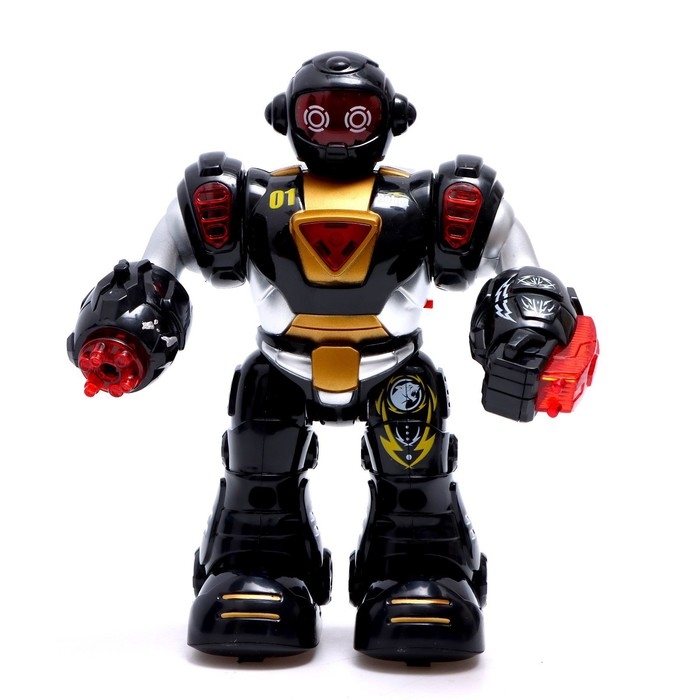 Робот «Супербот», световые и звуковые эффекты, работает от батареек, цвет золотой
