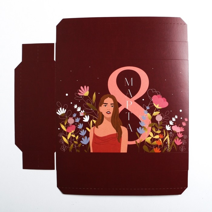 Коробка подарочная складная, упаковка, «8 марта, girl», 30 х 20 х 9 см Коробка подарочная складная, упаковка, «8 марта, girl», 30 х 20 х 9 см