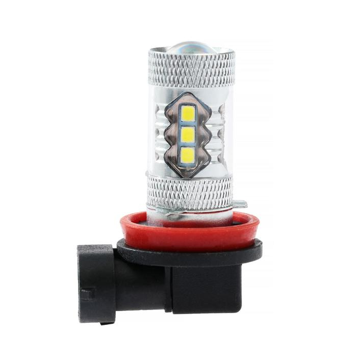 Автолампа светодиодная H11, 12 В, 18 SMD-5050, 9 Вт, 800лм, свет белый, набор 2 шт Автолампа светодиодная H11, 12 В, 18 SMD-5050, 9 Вт, 800лм, свет белый, набор 2 шт