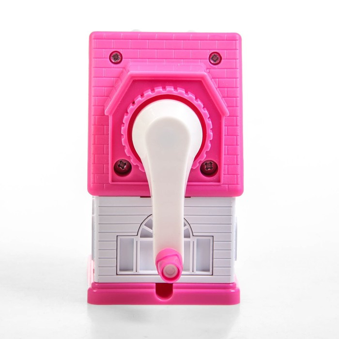 Точилка механическая с контейнером Точилка механическая с контейнером "Домик", МИКС