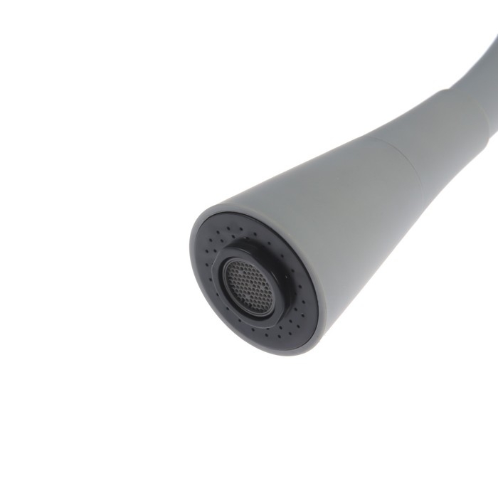 Смеситель для кухни Accoona A9890T-3, однорычажный, гибкий излив, 2 режима, серый Смеситель для кухни Accoona A9890T-3, однорычажный, гибкий излив, 2 режима, серый