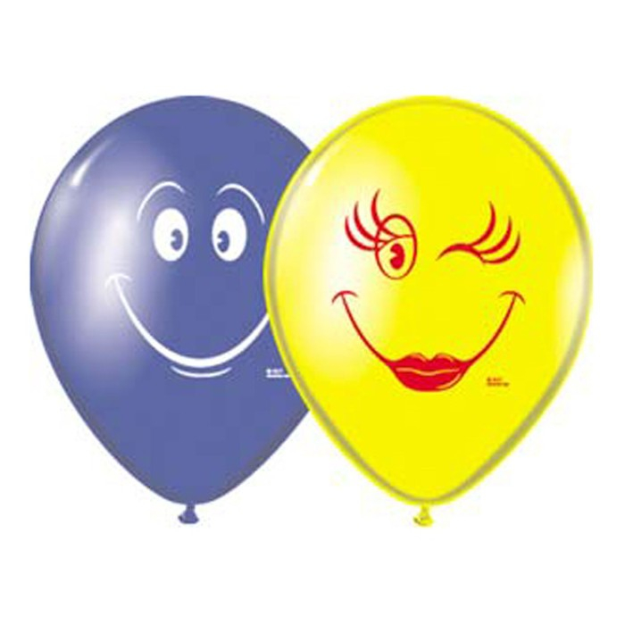 Шар латексный 12 Шар латексный 12" «Улыбка», набор 50 шт., цвета МИКС