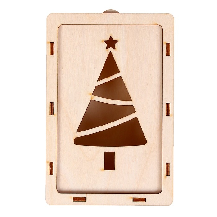 Заготовка для творчества «Шкатулка с выдвижной крышкой. Ёлочка» Заготовка для творчества «Шкатулка с выдвижной крышкой. Ёлочка»