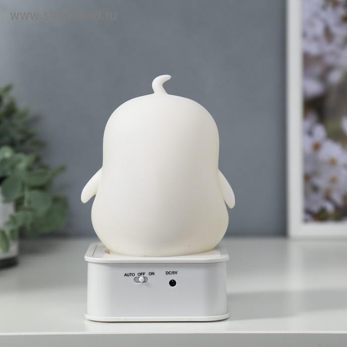 Ночник "Утенок" LED от батареек 4хАА USB RGB МИКС 9х9х15,5 см RISALUX