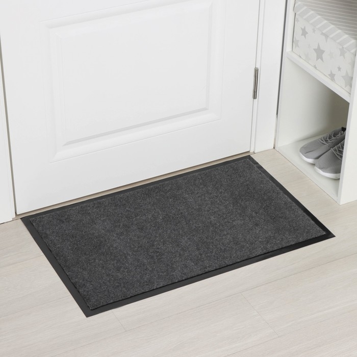 Коврик влаговпитывающий Tuff, 50×80 см, цвет серый Коврик влаговпитывающий Tuff, 50×80 см, цвет серый