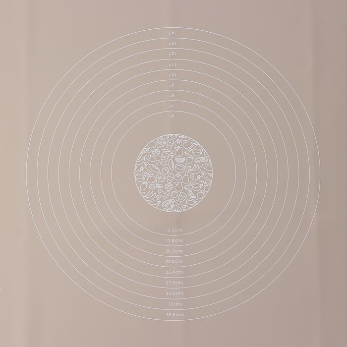 Коврик с разметкой Доляна «Капучино», силикон, 70×50 см, цвет бежевый Коврик с разметкой Доляна «Капучино», силикон, 70×50 см, цвет бежевый