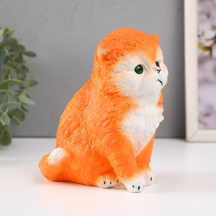Копилка Копилка "Котенок Васька" рыжий, высота 15,5 см, ширина 10 см, длина 13,5 см