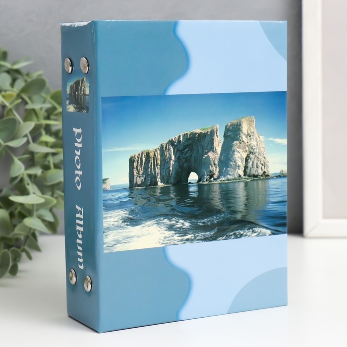 Фотоальбом на 96 фото 10х15 см Фотоальбом на 96 фото 10х15 см "Горный рельеф" МИКС 16,5х12,5х5 см