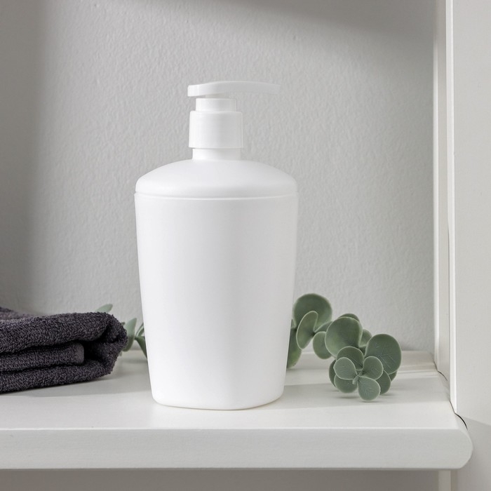 Дозатор для жидкого мыла Aqua, 300 мл, цвет снежно-белый Дозатор для жидкого мыла Aqua, 300 мл, цвет снежно-белый