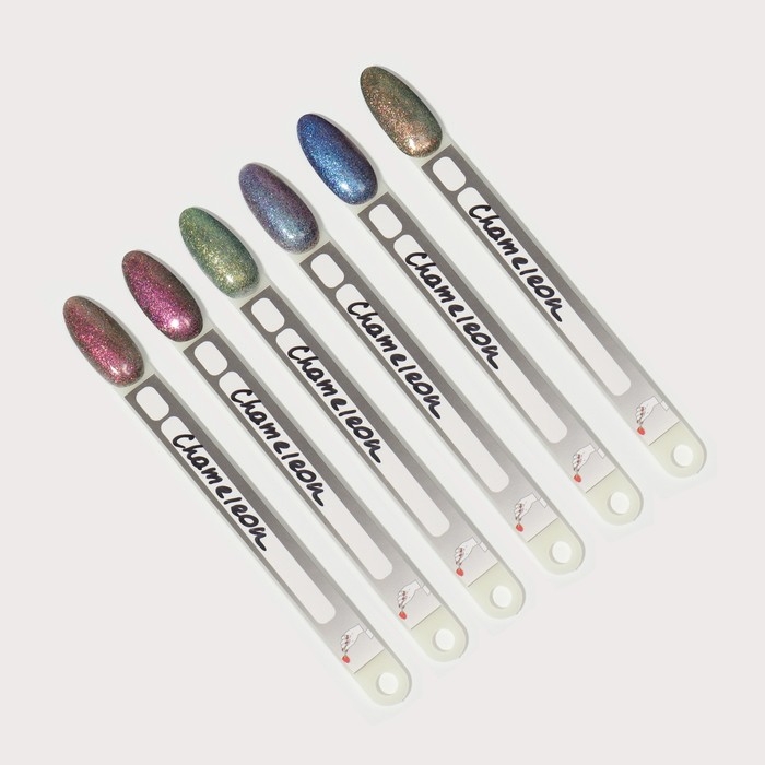 Гель лак для ногтей, &laquo;Chameleon&raquo;, 3-х фазный, 8мл, LED/UV, цвет тёмно-зелёный/персиковый(02)