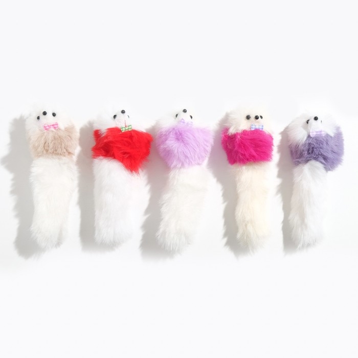 Мышь из искусственного меха, до 17 см с хвостом, микс цветов Мышь из искусственного меха, до 17 см с хвостом, микс цветов