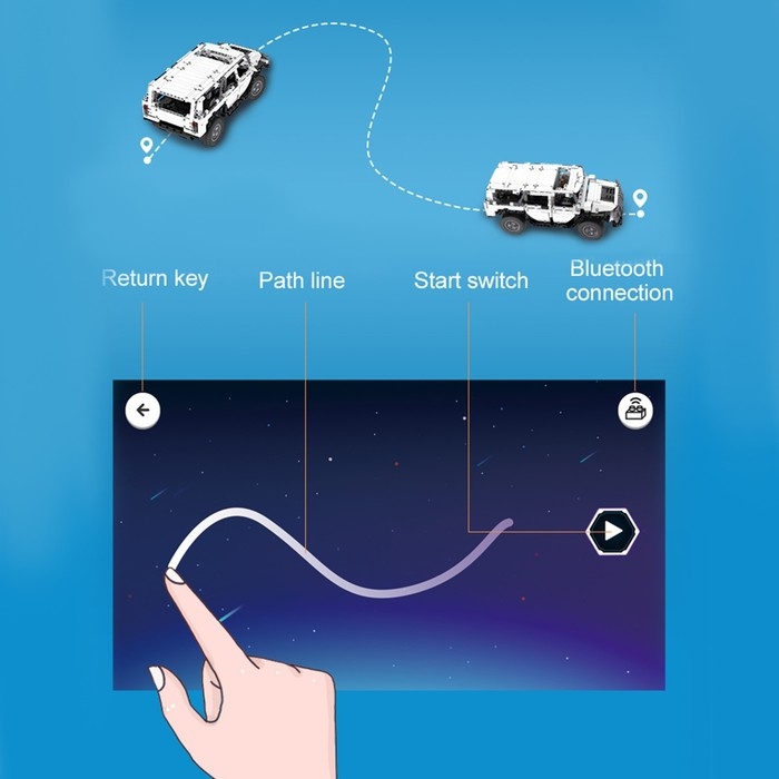 Конструктор радиоуправляемый «Внедорожник», 575 деталей, 2 варианта управления Конструктор радиоуправляемый «Внедорожник», 575 деталей, 2 варианта управления