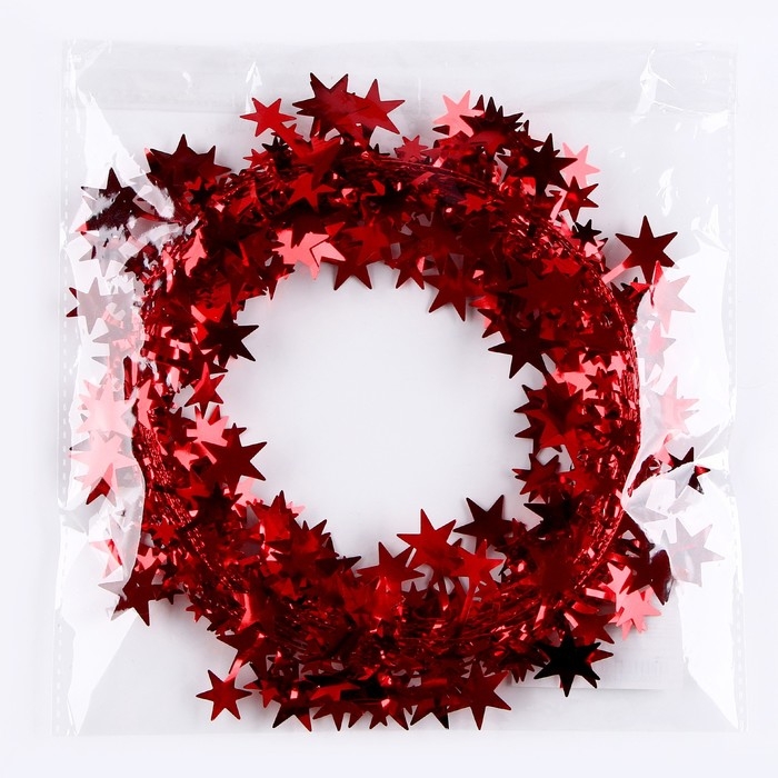 Новый год! Проволока для поделок и декора «Звёздочка» длина — 5 метров, цвет красный