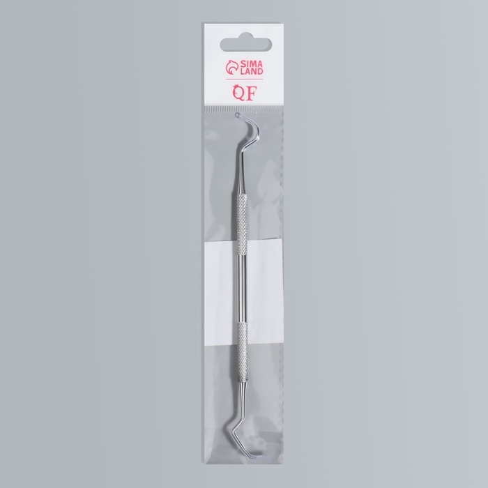 Кюретка двусторонняя, удлинённая, 16,3 см, цвет серебристый