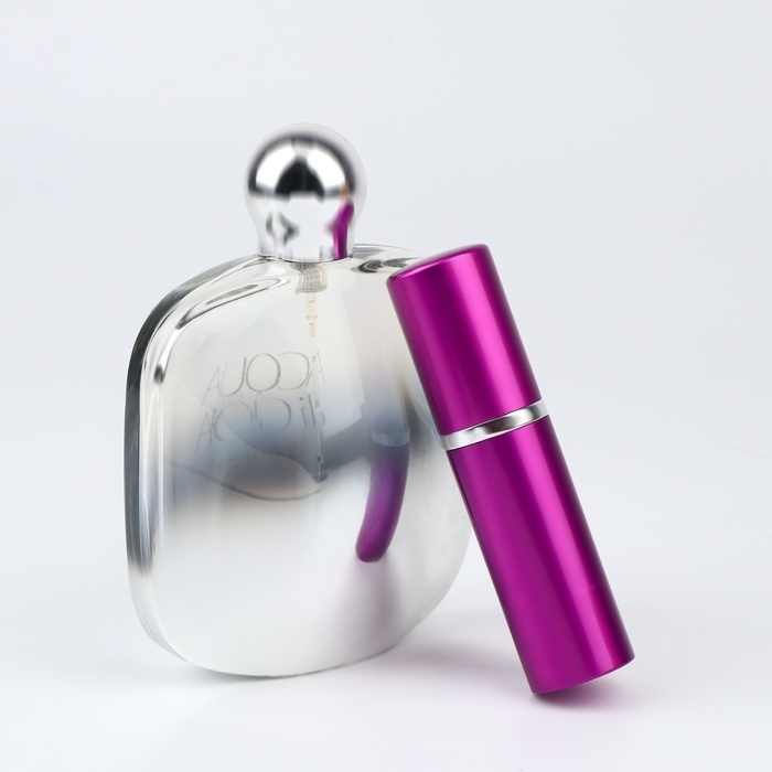 Флакон для парфюма, с распылителем, 10 мл, цвет фиолетовый Флакон для парфюма, с распылителем, 10 мл, цвет фиолетовый