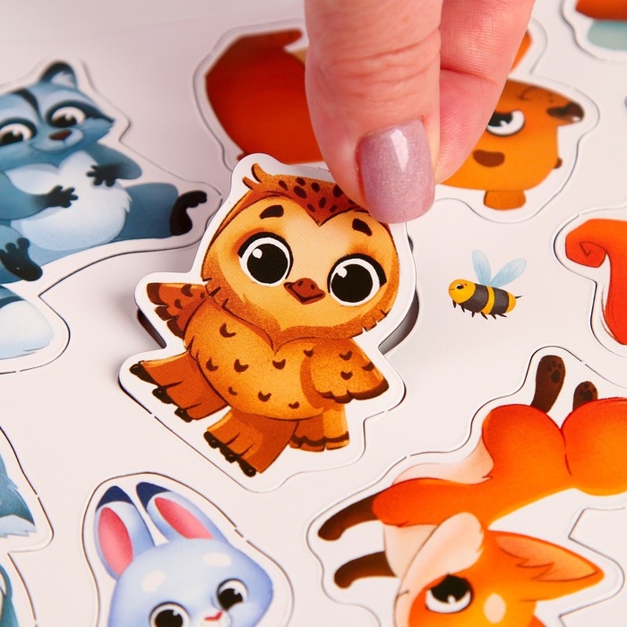 Магнитная игра «Зверюшки леса» Магнитная игра «Зверюшки леса»