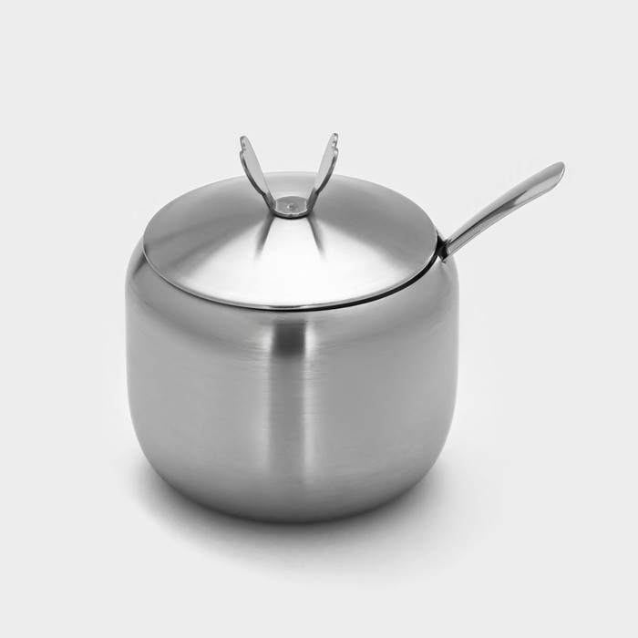 Сахарница из нержавеющей стали «Нежа», 300 мл, 11×8,5 см Сахарница из нержавеющей стали «Нежа», 300 мл, 11×8,5 см