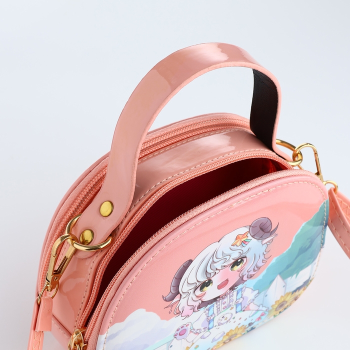 Сумка детская для девочки на молнии «Выбражулька», цвет коралловый