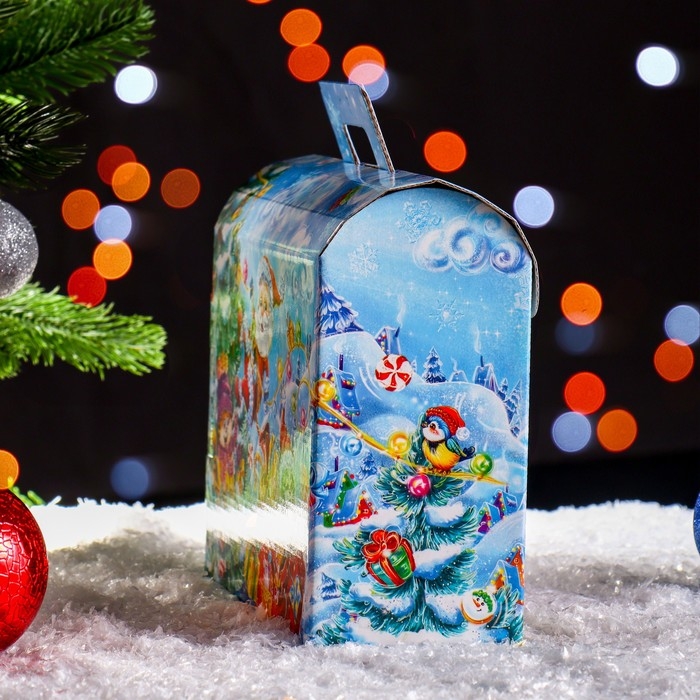 Новый год. Подарочная коробка Новый год. Подарочная коробка "Сундучок" 25 х 9 х 19,5 см.