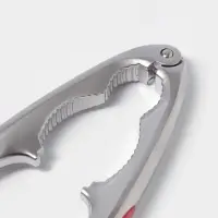 Орехокол Доляна Redline, 4.2&times;1.7&times;15.5 см, нержавеющая сталь, красный