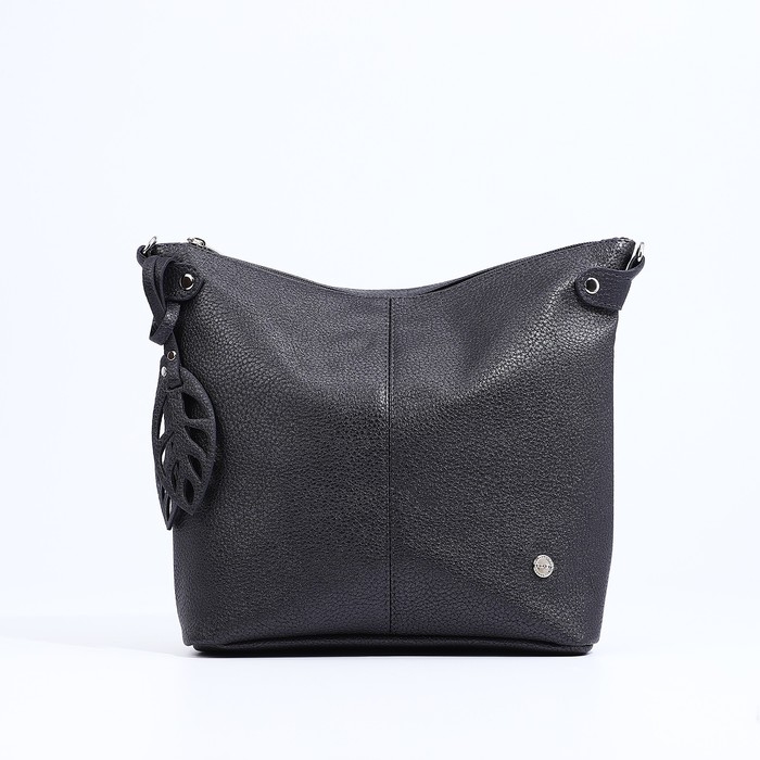 Сумка кросс-боди RICHET на молнии, наружный карман, цвет серый