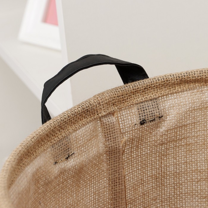 Корзина для белья «Будуар», 34×40 см, джут Корзина для белья «Будуар», 34×40 см, джут