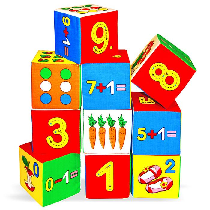 Набор развивающих мягких кубиков «Умная математика» Набор развивающих мягких кубиков «Умная математика»