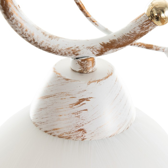 Светильник BayerLux 59301/1 E27 40Вт белый с золотой патиной 15,5х15,5х32 см