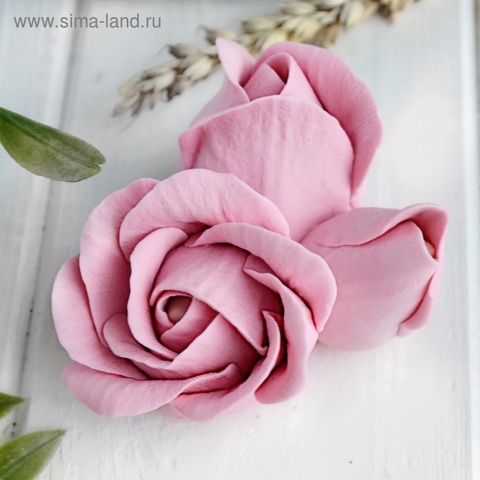 Силиконовая форма для мыла «Бутон розы тройной» Силиконовая форма для мыла «Бутон розы тройной»