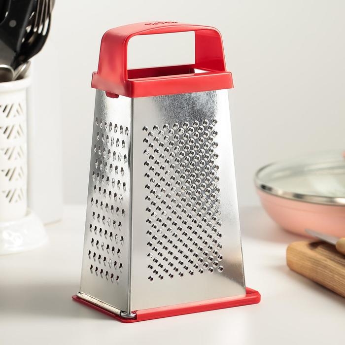 Тёрка «Универсал», 4 грани,с крышкой-дозатором и с пластмассовой ручкой 11×8,5×22 см, цвет МИКС Тёрка «Универсал», 4 грани,с крышкой-дозатором и с пластмассовой ручкой 11×8,5×22 см, цвет МИКС