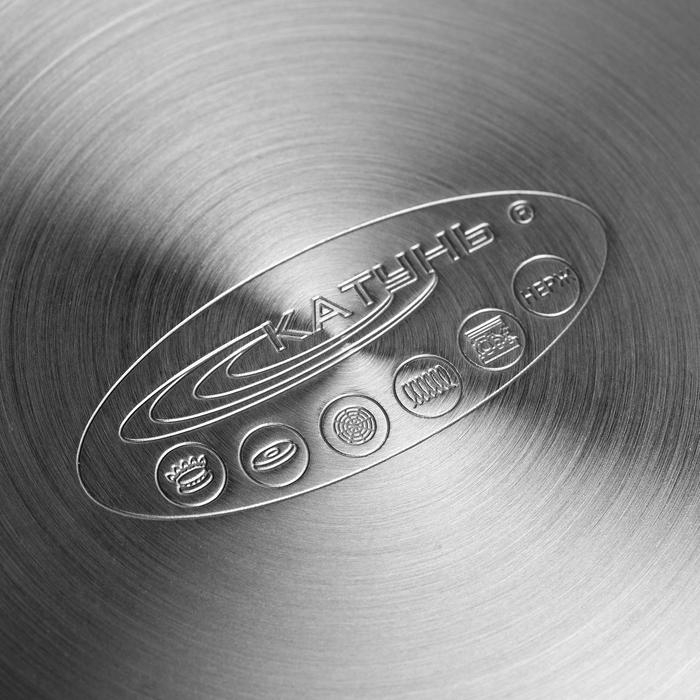 Кастрюля «Титан», 12 л, d=28 см, капсульное дно, индукция