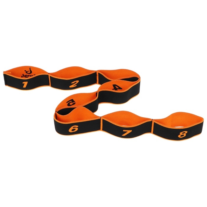 Эспандер-лента Sangh, эластичная, с захватами, 90х4 см, цвет оранжевый Эспандер-лента Sangh, эластичная, с захватами, 90х4 см, цвет оранжевый