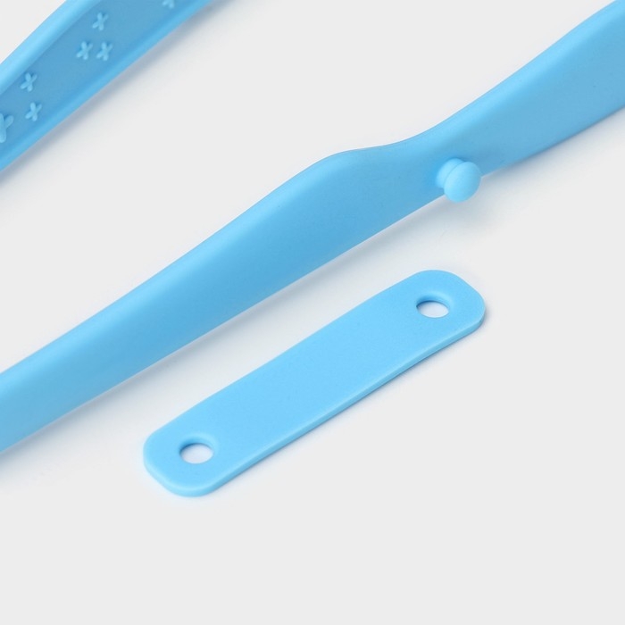 Щипцы кухонные Доляна «Дуэт», 24,5×4,5×2 см, цвет голубой Щипцы кухонные Доляна «Дуэт», 24,5×4,5×2 см, цвет голубой