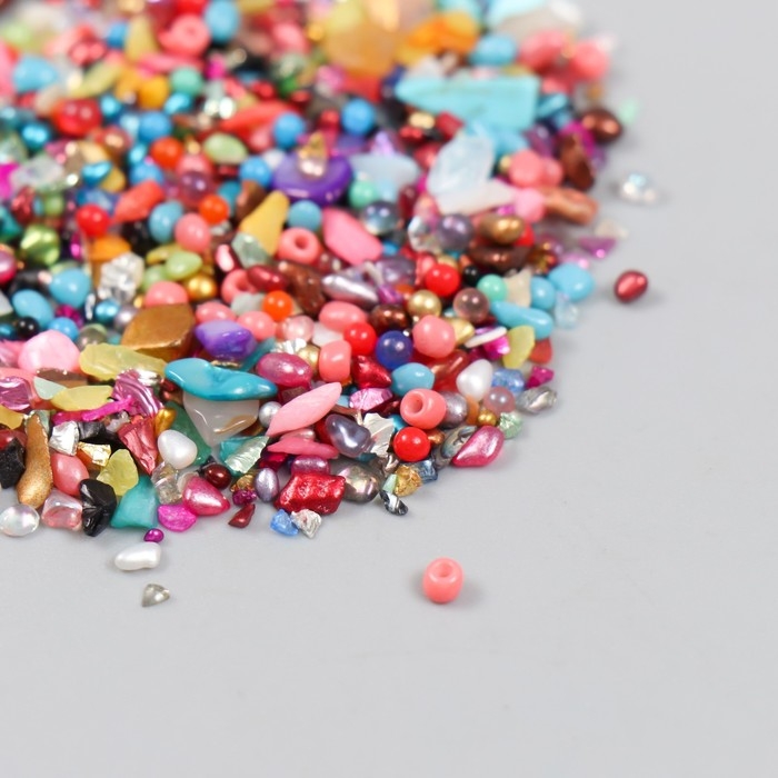 Декор для творчества в баночке Декор для творчества в баночке "Природный камень со стеклом - Цвет" 20 гр 5х2,2х2,2 см