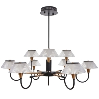 Люстра 1695/9 LED 216Вт 3000-6000К черно-золотой 95х95х113 см BayerLux