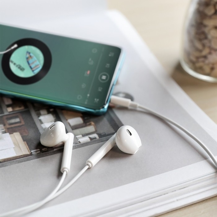 Наушники Hoco M64, проводные, вкладыши, 1.2 м, белые Наушники Hoco M64, проводные, вкладыши, 1.2 м, белые