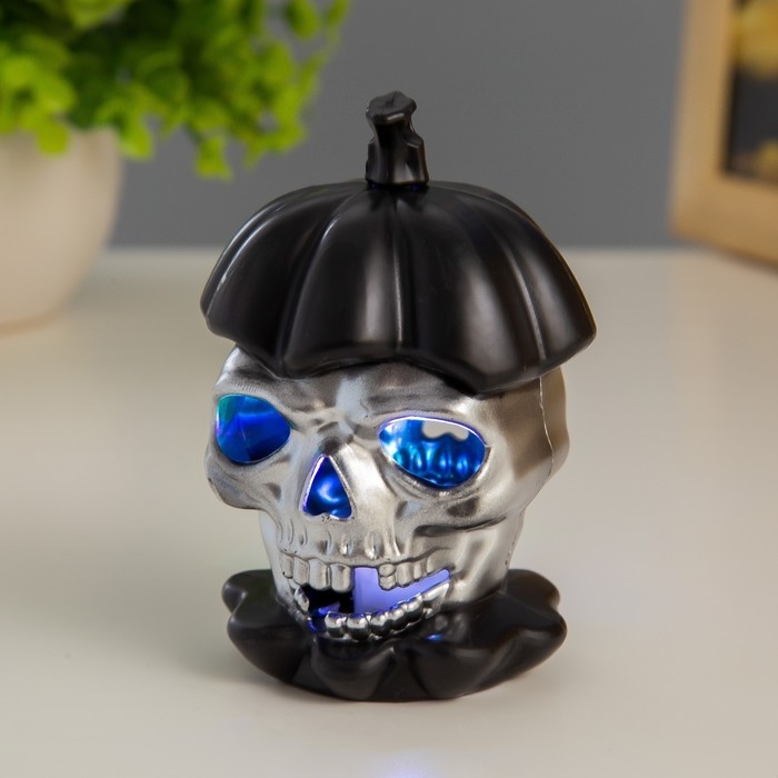 Ночник Ночник "Череп" LED RGB 3хAG10 5,5х5,5х9 см RISALUX