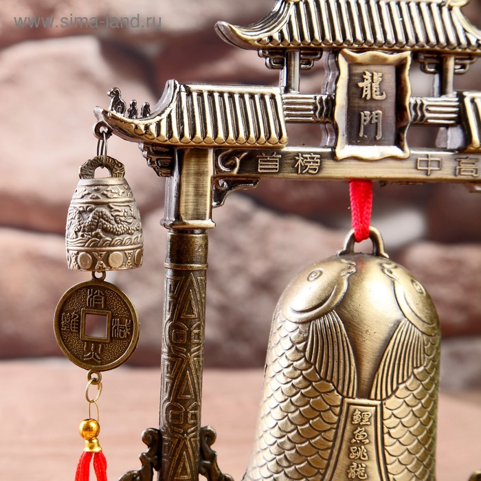 Колокол-гонг металл настольный  Колокол-гонг металл настольный "Драконы" 21,5х22х5 см