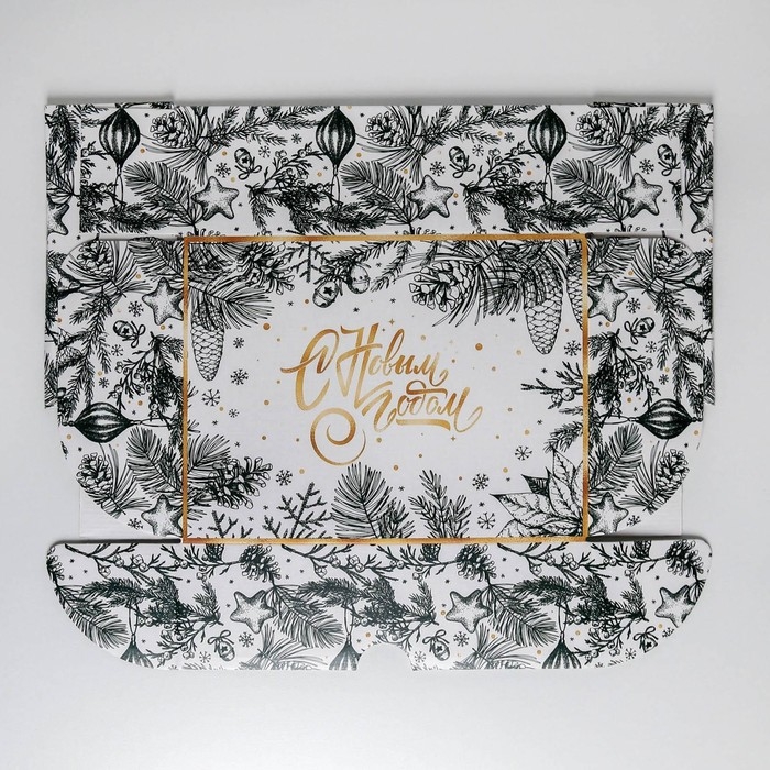 Коробка подарочная новогодняя складная «Тепла и уюта», 30,7 х 22 х 9,5 см, Новый год Коробка подарочная новогодняя складная «Тепла и уюта», 30,7 х 22 х 9,5 см, Новый год