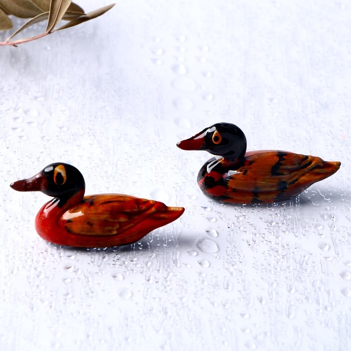 Сувенир «Уточки мандаринки» талисман фен-шуй, 1,5 × 3,5 × 5,5 см, набор 2 шт. Сувенир «Уточки мандаринки» талисман фен-шуй, 1,5 × 3,5 × 5,5 см, набор 2 шт.