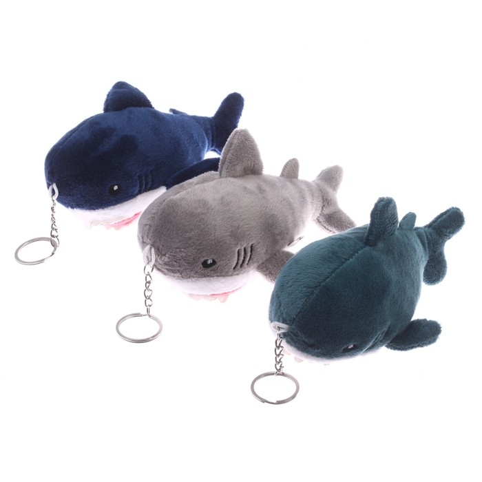 Мягкая игрушка «Акула», на брелоке, 15 см, БЛОХЭЙ, цвета МИКС Мягкая игрушка «Акула», на брелоке, 15 см, БЛОХЭЙ, цвета МИКС