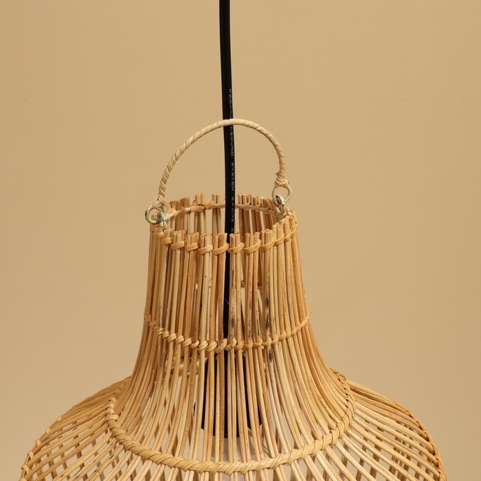 Светильник потолочный из ротанга Светильник потолочный из ротанга "Рико" 1х120Вт, Е27, 30х30х40 см