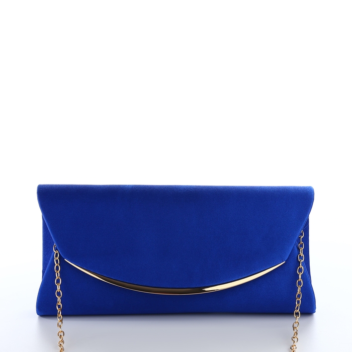 Сумка-клатч на магните, цвет синий