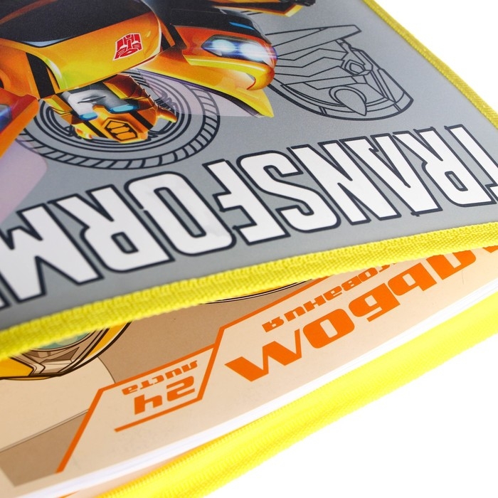 Папка пластиковая А4, на молнии, Трансформеры Папка пластиковая А4, на молнии, Трансформеры