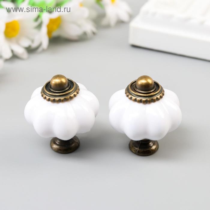 Ручка для шкатулки пластик Ручка для шкатулки пластик "Ретро" набор 2 шт бронза 3,8х3,3х3,3 см